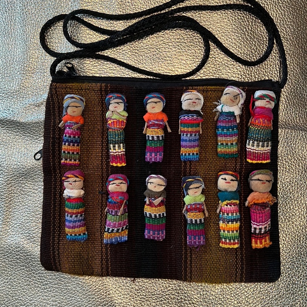 Mexican Worry Dolls cross- body bag